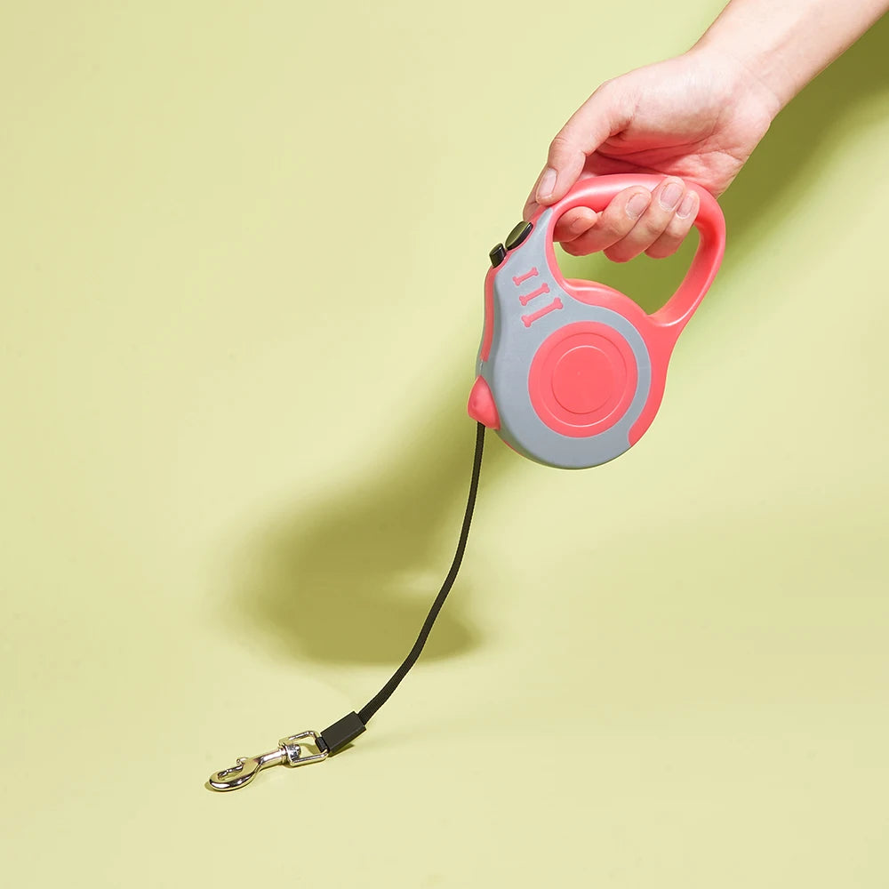 Retractable Nylon Dog & Cat Leash – 3m/5m Durable Lead