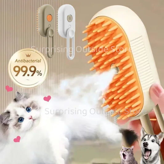 3-in-1 Pet Spray Massage Brush & Hair Remover