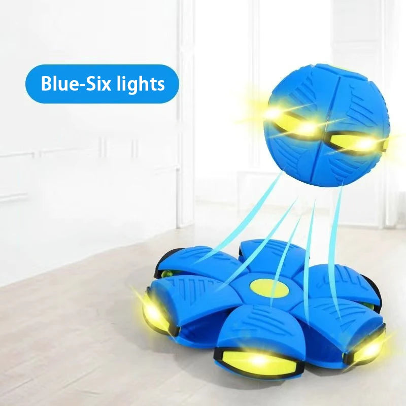 Flying Saucer Bouncing Ball Dog Toy