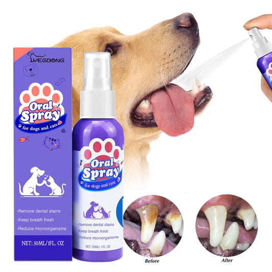 Pet Dental Spray – Fresh Breath & Plaque Remover 30ml
