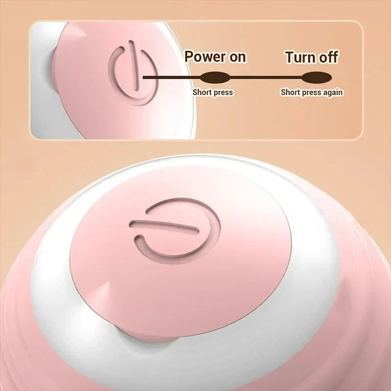 Smart Automatic Rolling Cat Toy Ball – USB Rechargeable