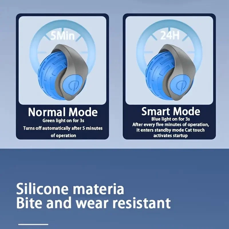 Smart Automatic Rolling Cat Toy Ball – USB Rechargeable