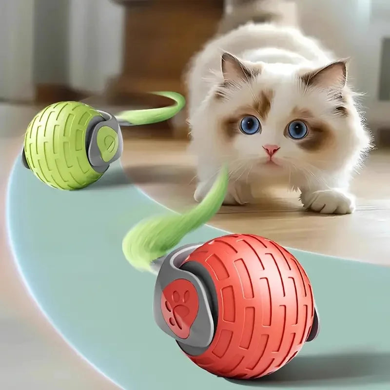 Smart Automatic Rolling Cat Toy Ball – USB Rechargeable