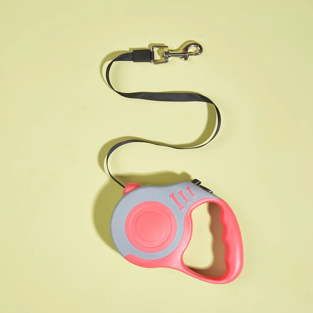 Retractable Nylon Dog & Cat Leash – 3m/5m Durable Lead