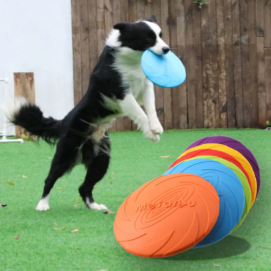 OUZEY Bite-Resistant Flying Disc Dog Toy