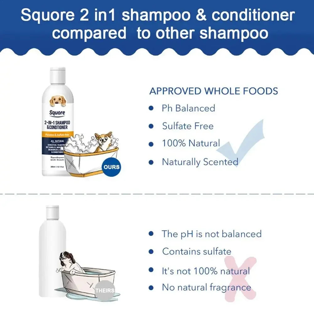2-in-1 Puppy Shampoo & Conditioner – Natural & Moisturizing