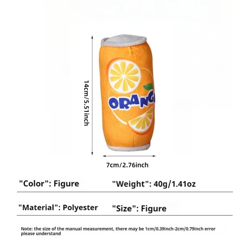 Plush Squeaky Dog Toy – Bite-Resistant Can Design