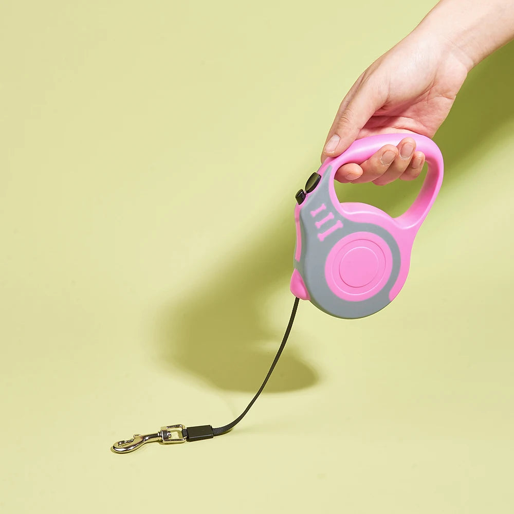 Retractable Nylon Dog & Cat Leash – 3m/5m Durable Lead
