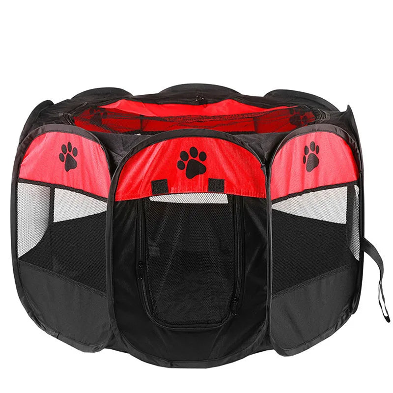 Foldable Pet Playpen Tent for Cats & Dogs